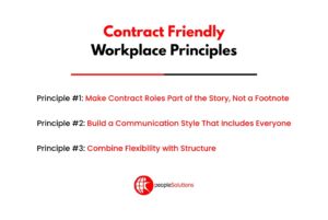 Contract Role friendly workplace culture principles list