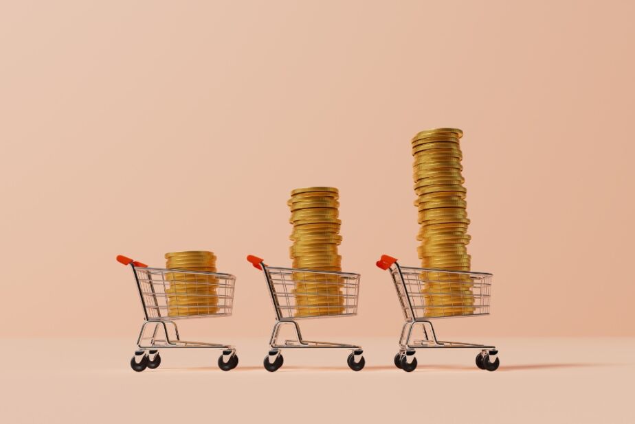 Increasing contract labor spend money in the shopping carts in a line